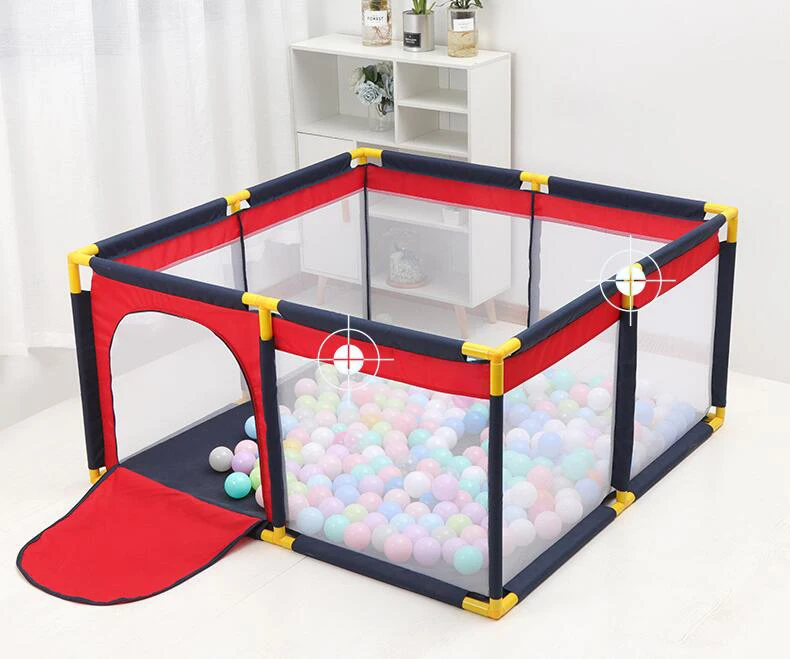 Portátil Dobrável Jogo Cercadinho Cerca de Segurança Bebê Cerca Infantil 10 Cerca dobrável do jogo da cerca da