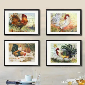 

no frame modern animal cock landscape canvas printings oil painting printed on cotton home wall art decoration pictures