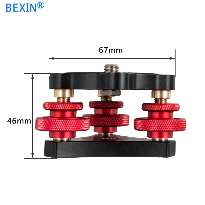  Tripod Speedy Leveling Base Leveler Adjusting Base Panning Level Plate with Bubble Level for Canon 