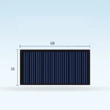 10 шт. 68*36 мм 5 в 0,3 Вт солнечные батареи генерируют электричество DIY перезаряжаемые игрушки