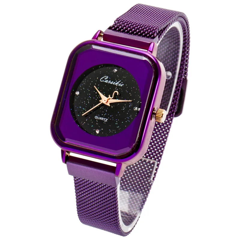 Women's Luxury Square Starry Sky Watch Women Watches Magnetic Mesh Band Waterproof Quartz Wrist Watch Relogio Feminino Saat Gift Women's Luxury Square Starry Sky Watch Women Watches Magnetic Mesh Band Waterproof Quartz Wrist Watch Relogio Feminino Saat Gift