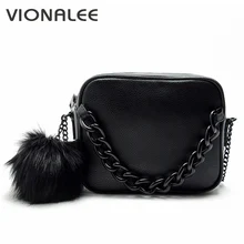 Famosos bolsos de marca de diseñador bolso la mujer bola de peluche de la cadena bolsa bolsas pequeñas crossbody de cuero para las mujeres Bolsas de Mensajero
