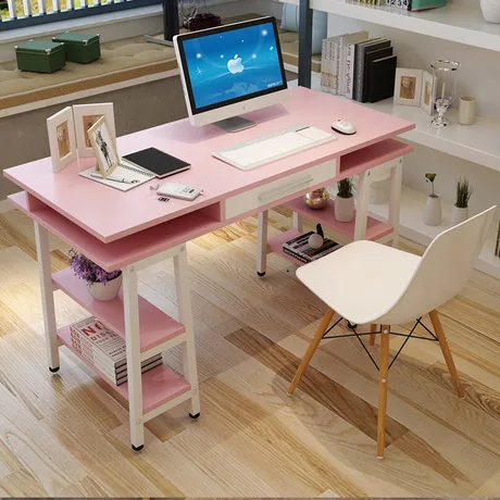 

Computer Desk study table Office home Furniture panel steel notebook desk soporte notebook ordenar cajones bookcase rack hot