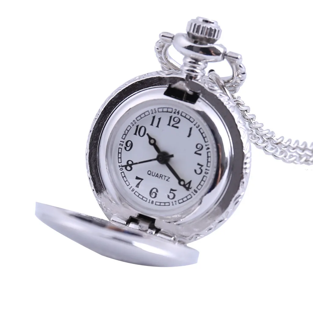 

New Personality Quartz Pocket Watch Fashion Light Pendant Small Pocket watch man woman kid gift necklace clock Couple old man