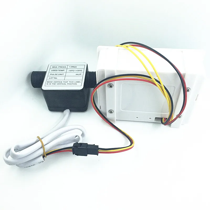 Flow meter fuel gauge flowmeter caudalimetro counter flow indicator sensor diesel gasoline Gear flow sensor with LCD flow meter 2