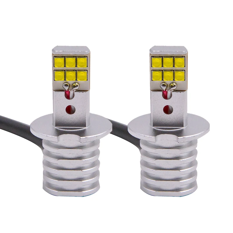 2 stücke High Power H3 LED Ersatz Lampen Für Auto Nebel Lampe, Tagfahrlicht, DRL Lampen weiß gelb mit cree chips 2 stücke High Power H3 LED Ersatz Lampen Für Auto Nebel Lampe, Tagfahrlicht, DRL Lampen weiß gelb mit cree chips