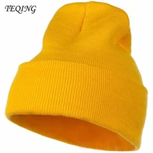 TEQING новое поступление Осенняя шапка для девочек повседневные мужские женские вязаные шапки женские зимние теплые шапки Скалли шапочки H-26