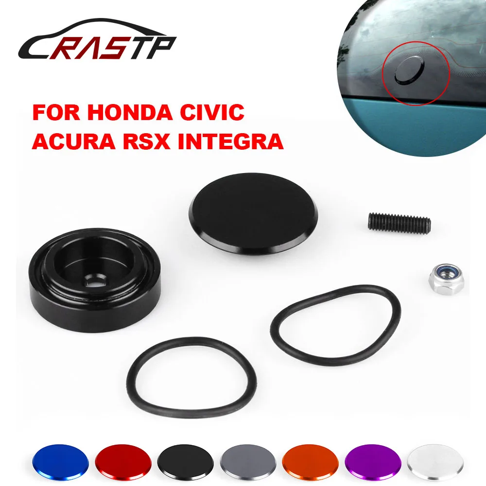 

RASTP - 1 Set Aluminum Car Rear Wiper Delete Kit Plug Cap for Honda Civic Acura RSX Integra Car Accessories RS-ENL016