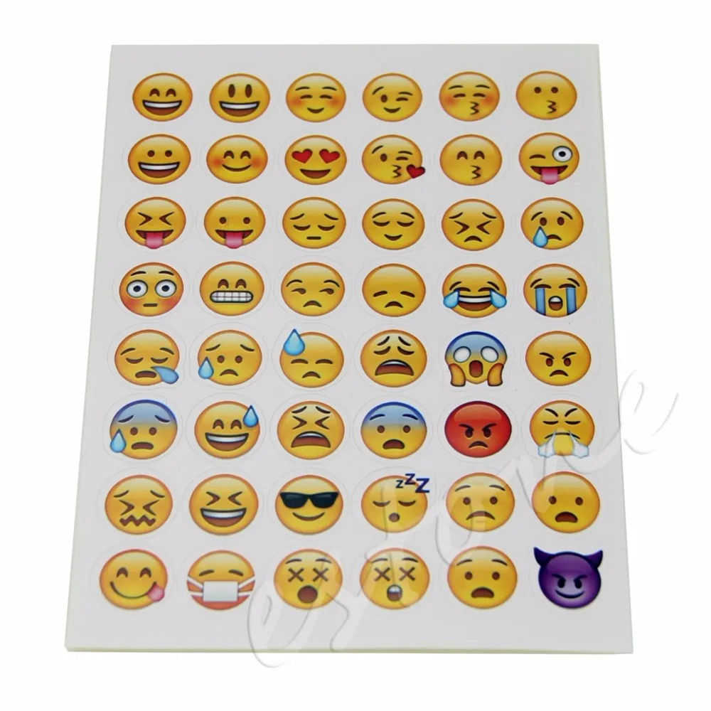 19Pcs smile stickers  Cute Emoji  Sticker  Pack 912 Die Cut 