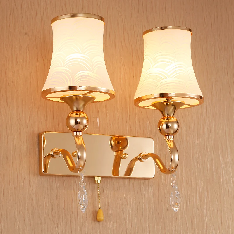 

Bedroom bedside lamp modern minimalist fashion simple pastoral warm creative corridor balcony stairs lamp Wall Lamps FG563