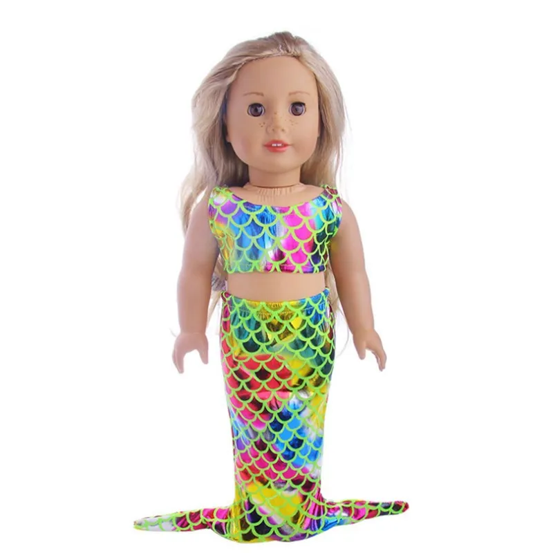 Born Baby Doll Одежда подходит 18 дюймов 40-43 см кукла Русалка Одежда Аксессуары для ребенка подарок на день рождения - Цвет: Q-54