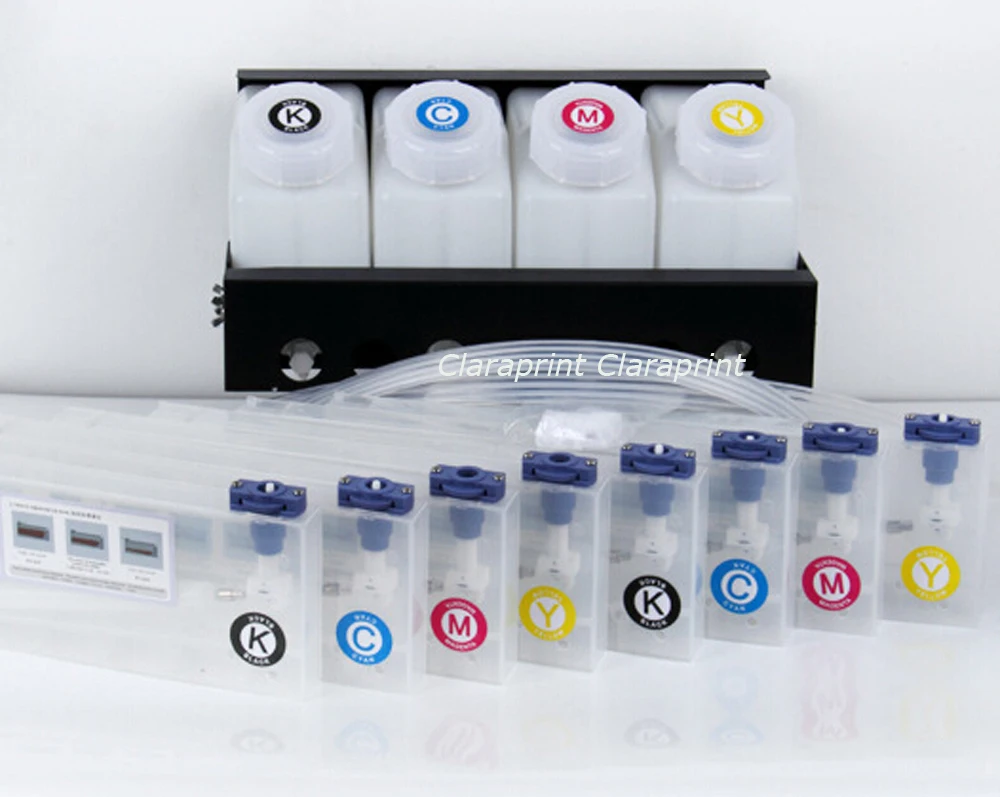 (4 Barrels + 8 Ink Cartridges) Bulk Ink System for Roland Mutoh Mimaki