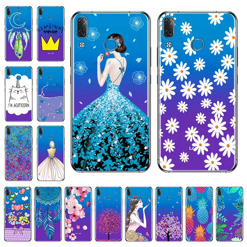 

Transparent Clear Case For Lenovo z5 Case Silicone DIY Patterned Soft TPU Cover For Lenovo z5 Covers Shell Fundas Coque
