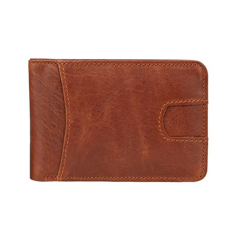Oil wax brown men wallet (3)