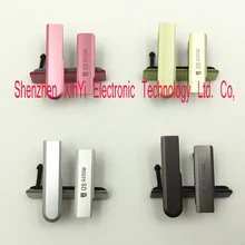 10sets/lot For Sony Xperia Z1 mini M51W D5503 USB Charging Port Cover + SIM Card Port Slot Cover+ Micro SD Card Dust Plug Cover