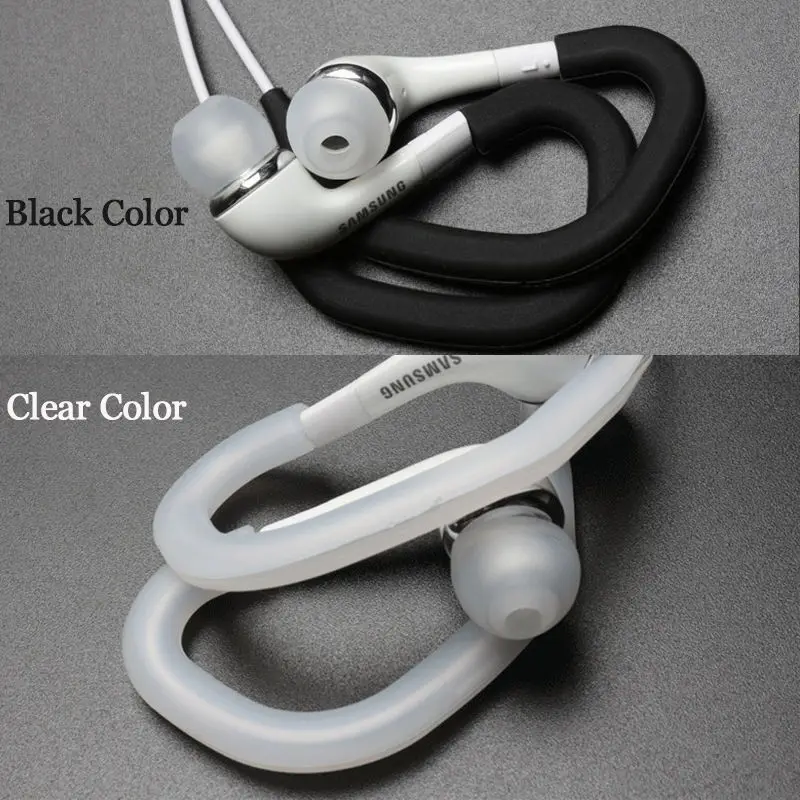 2 pairs of Silicone Sport Earhook Ear Hook Clip Loop Wire Cable Hanger