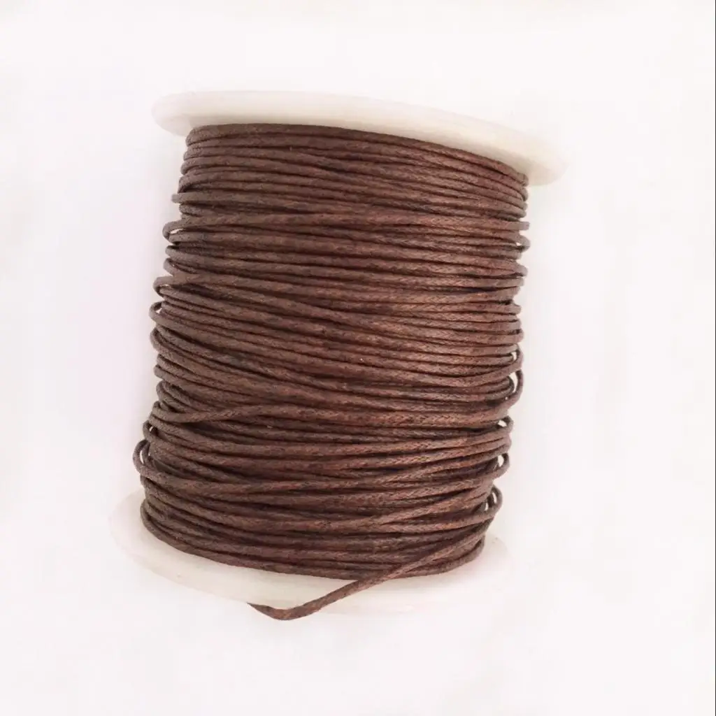 4 Rolls 1mm Waxed Cotton Cord Thread DIY Jewelry Making Beads Supplies 1# Knitting Cord String Beading Thread