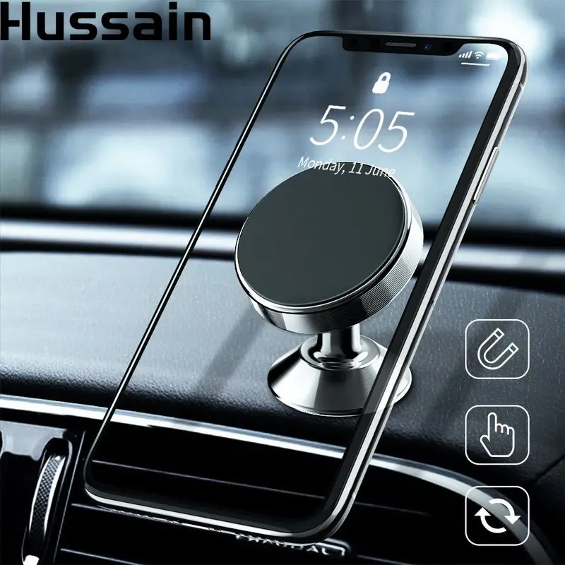 

Hussain Magnet Mount Car Phone Holder Mobile Support Holder in Car Stand for Xiaomi iPhone Huawei Samsung Magnetic Phone Holder
