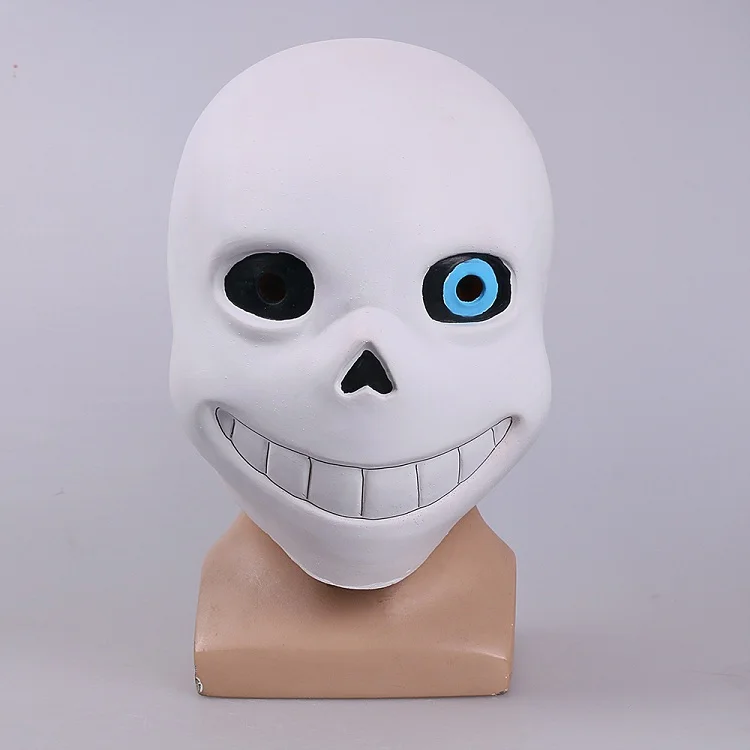 Full head Undertale Sans Latex Masks Cosplay Funny White Helmets Shores Of Halloween Party Fancy Christmas Balls (7)