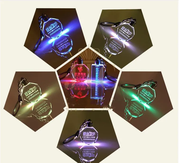 Flash Deal Customized Fashion Laser Engraving LOGO Crystal Keychains Octagonal Shaped LED Key Chain Key Ring for Wedding Xmas Birthday Gift 2 Flash Deal Customized Fashion Laser Engraving LOGO Crystal Keychains Octagonal Shaped LED Key Chain Key Ring for Wedding Xmas Birthday Gift 2