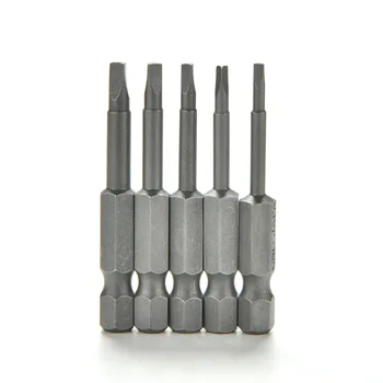 

5Pcs/Set Magnetic Triangle Head Screwdriver Bit 1/4" S2 Steel Hex Shank Anti Slip Phillips Electric Power Tool 50mm