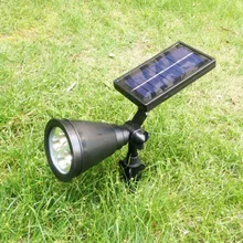 4 Светодиодное ландшафтное освещение ворота свет индукционные огни вставленные прожекторы Открытый водонепроницаемый вид сада черное освещение для лужайки на солнечной батарее