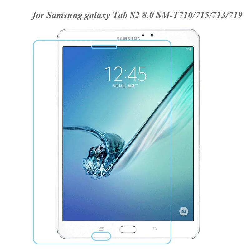 

Screen Protector for Samsung Galaxy Tab S2 8.0 9H 0.3mm Tempered Glass for 8'' Samsung SM-T710 T713 T715 T71 T719 Clear Glass