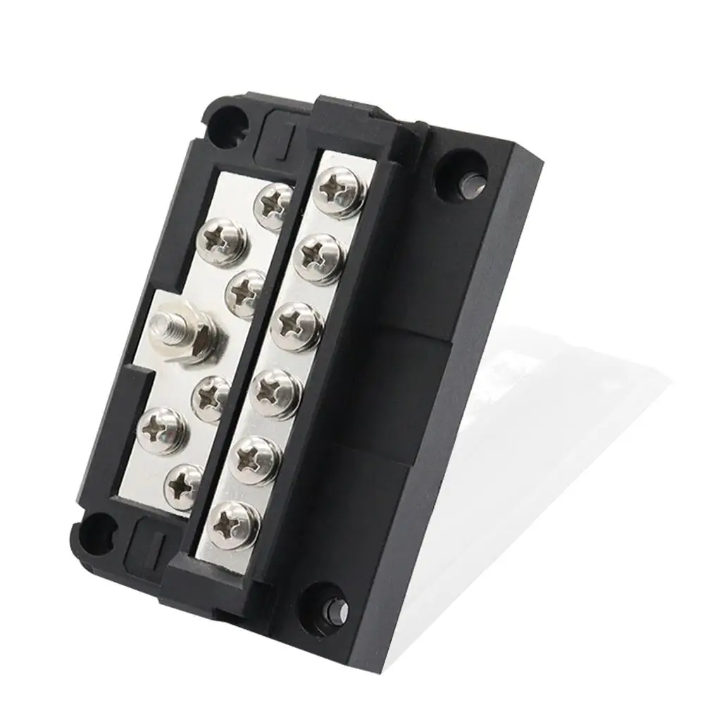 

Car Boat Fuse DC32V 100A Blade Fuse Box Holder/ 12P Negative Bus Bar Screw Terminals With Blade Fuse