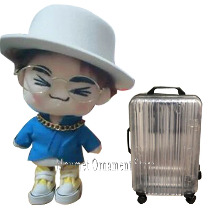 

boot piggy bag draw-bar box draw-bar frame trolley case 1/6 BJD 20cm doll scene accessory