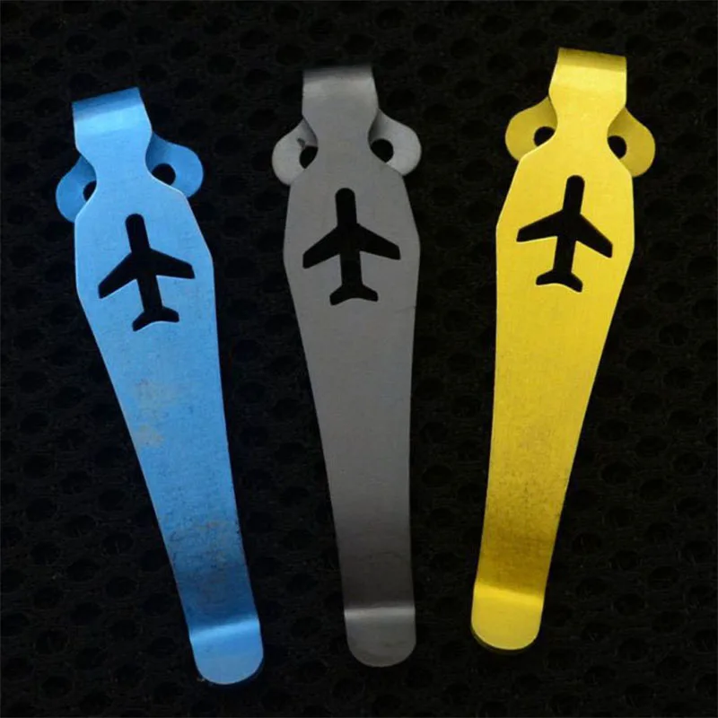 

1Pc EDC Pocket Knife Clip Outd or Camping Survival Portable Equipment TC4 Titanium Alloy C81/C10 Series Accessories Tourism Tool