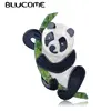 Blucome lindo bambú forma broches pines acrílico Gunblack Pin joyas para niñas niños sombreros accesorio para bufandas día regalos ► Foto 1/6