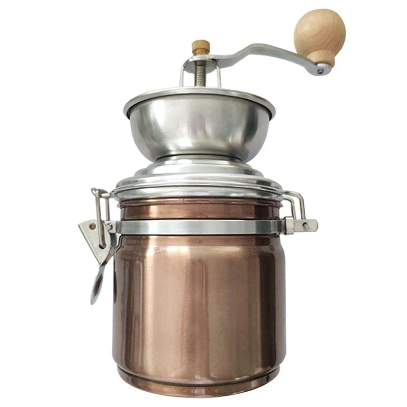 

Cooking Durable Kitchen Multifunctional Burr Mill Beans Coffee Grinder Hand Crank Handmade Accessories Home Stainless Steel