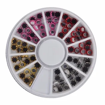 WUF 1 Wheel Nail Art Rhinestone &amp;amp; Decoration For DIY Nails Art Accessory Fashion Decorations Beauty Tools #JS09
