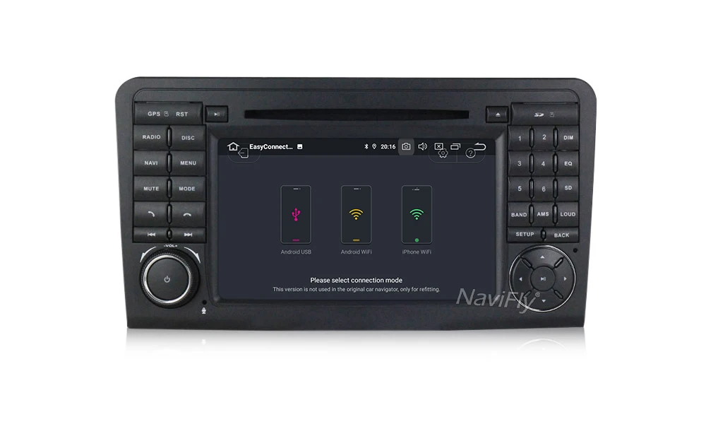 Best Navifly! 2 Din IPS DSP Car dvd player Android 9.0 For Mercedes Benz GL ML CLASS W164 ML350 ML500 X164 GL320 GPS stereo radio FM 17