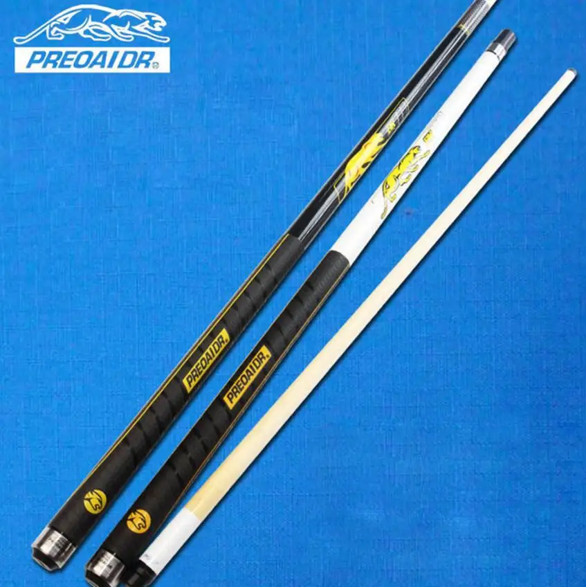

PREOAIDR 3142 BK3 Pool Cues Billiards Stick 11.5 mm 12.75mm Tip Black White Colors Black 8 Professional Maple Billiard Kit 2019