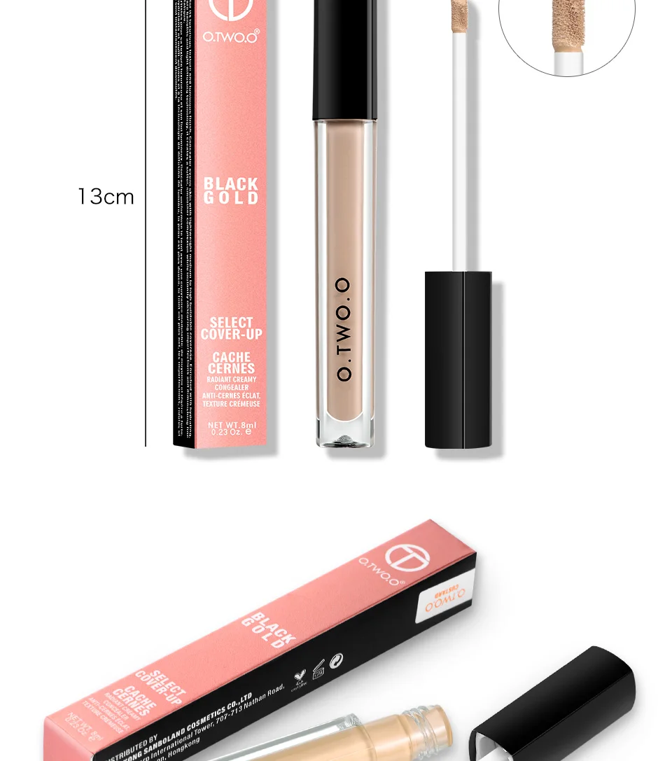 O.TWO.O Makeup Concealer Liquid Convenient Full Coverage Eye Dark Circles Blemish 4 Colors New Dark Skin Face Contour Cosmetics