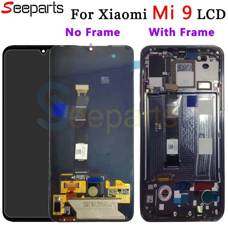 AMOlED Original For xiaomi mi 9 lcd display Touch Screen Digitizer Assembly For Mi9 lcd Mi9 SE LCD Display Mi 9 Screen Replace (2)
