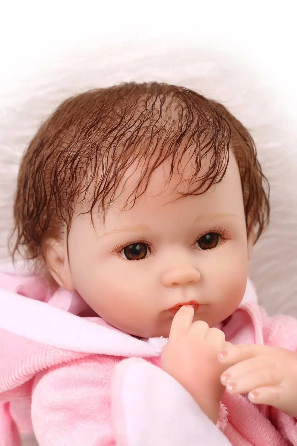 40 см bebe Кукла reborn baby doll Мягкая силиконовая настоящая мягкая на ощупь кукла игрушка для девочек игровой дом игрушки мягкий винил новорожденная девочка баб