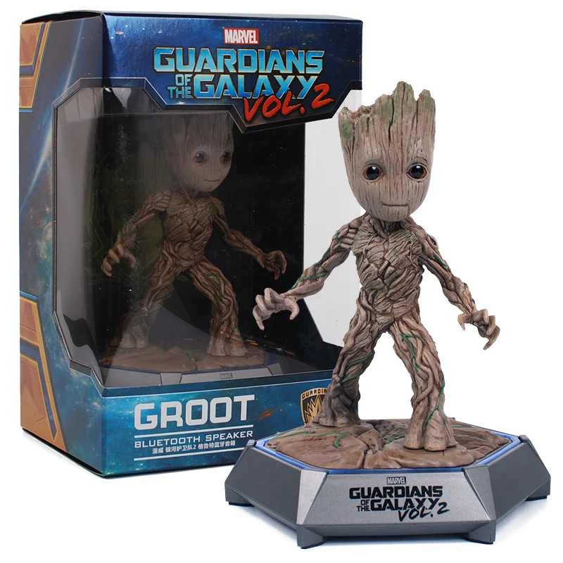 Groot модель стерео громкий динамик портативный сабвуфер беспроводной динамик s подарок на день рождения Рождество портативный Groot светодиодный Bluetooth динамик