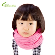 Детские вязаные шарфы, 5 цветов, Стильный дизайнерский брендовый шарф-глушитель, детский шарф для девочек на осень и зиму, теплый шарф, подарок