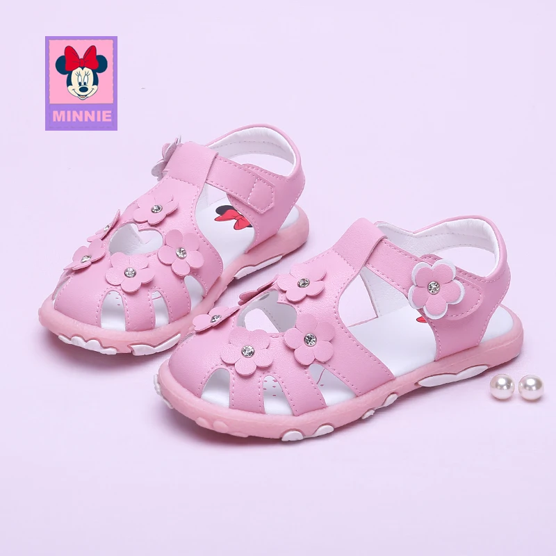 

Disney Shoes Sandals For Girls Baby Shoes Spring Summer Girls Anti-Kick Non-slip Soft Red Casual Shoes For Kid Size 22-30