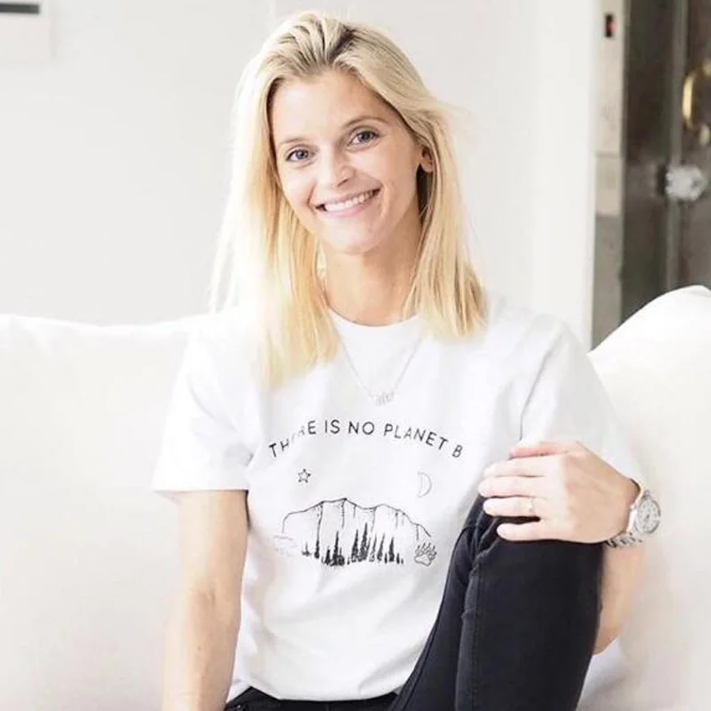 

There Is No Planet B Vegan Womens T Shirt Top Summer Casual Graphic Tees Ladies Clothing Aesthetic White Tops