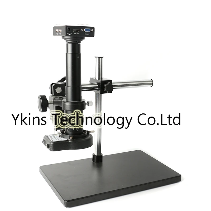 

1080P HD HDMI VGA Measurement software Video Microscope Camera Set+Big Boom Stand Universal bracket +180X/300X C-MOUNT Lens