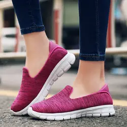 QIUIJIN 2018 женщина кроссовки Открытый легкие дышащие кроссовки женская спортивная обувь Дамская обувь прогулочная спортивная обувь без