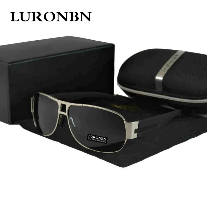 Luronbn Brand Sunglasses Men Polarized Uv400 Glasses For Driving Double