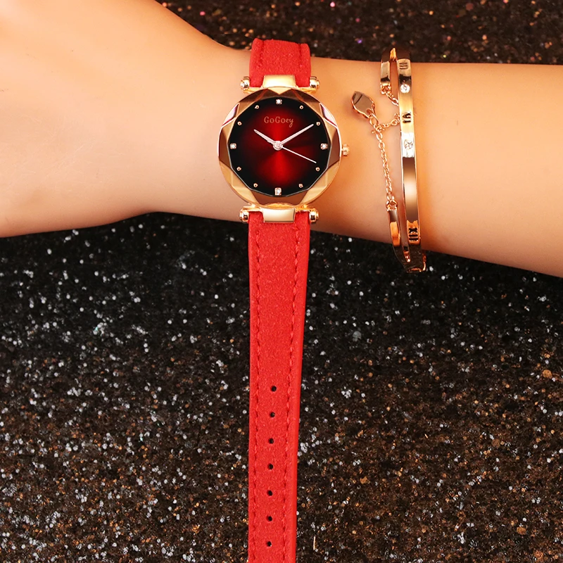 Женские часы Gogoey, Брендовые Часы для женщин, женская одежда, Индивидуальные Романтические хрустальные дизайнерские кварцевые наручные часы, reloj mujer