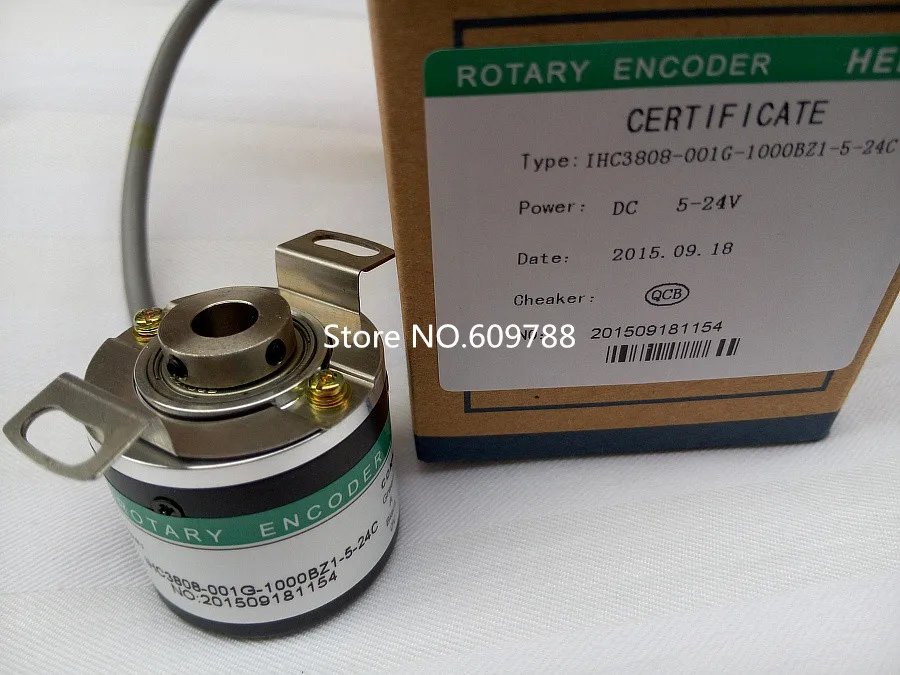 Инкрементный роторный кодировщик IHC3808-001G-256BZ1-5-24C 256 P/R диаметр отверстия 38 мм 8 NPN |