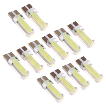 

2/4/6 W5W 168 T10 3W Car LED White Shows Wide Light Silicone License Fog Parking Light Plate Car Reading Lamp Bulb Lights ME3L