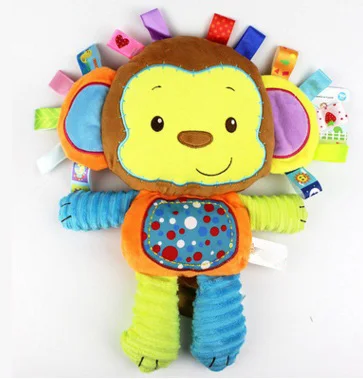 8 видов стилей, детские игрушки, погремушки, успокаивающие куклы, плюшевые детские погремушки игрушки, животные, колокольчики, новорожденные животные, слон/обезьяна/Лев/Кролик - Цвет: Style F