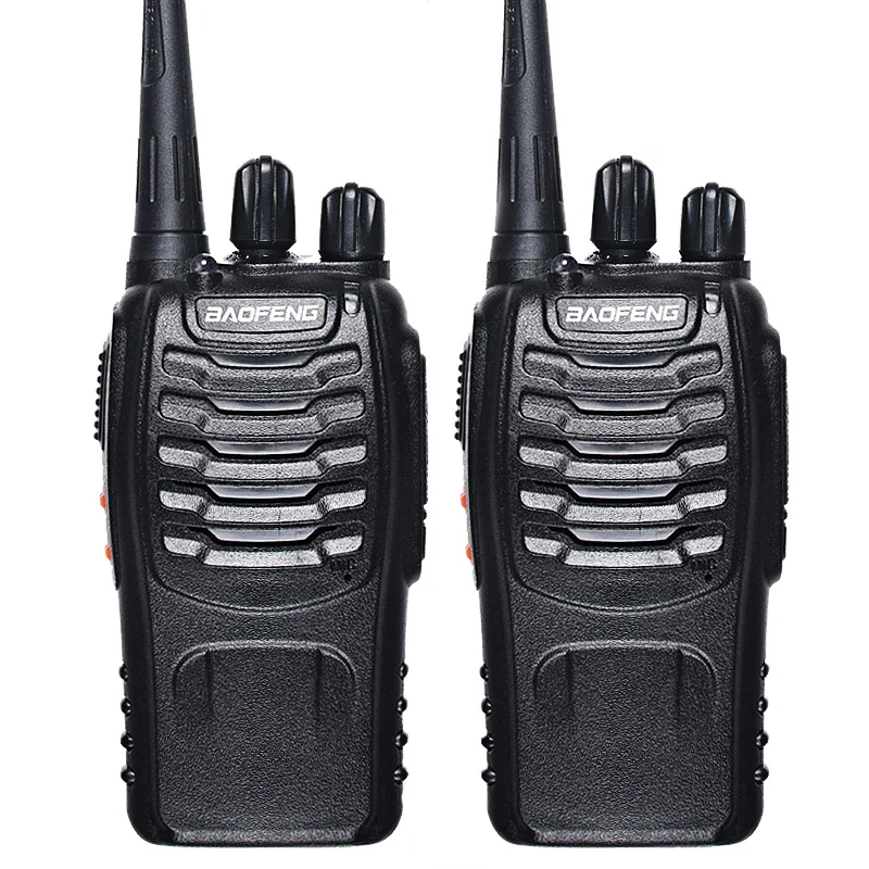 Из 2 предметов Baofeng BF-888S Двухканальные рации 5 Вт ручной Baofeng 888 Радио UHF 5 Вт 400-470 мГц 16ch двухстороннее портативный CB Радио Бесплатная доставка